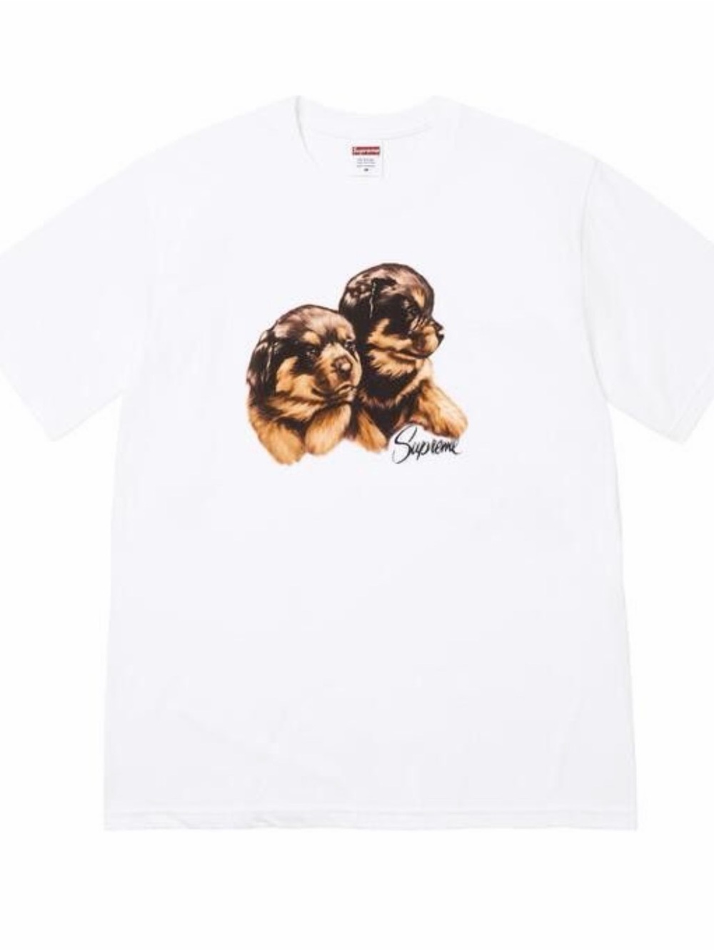 Supreme White T-Shirt puppie